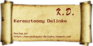 Keresztessy Delinke névjegykártya